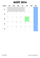 calendrier août 2014 format portrait
