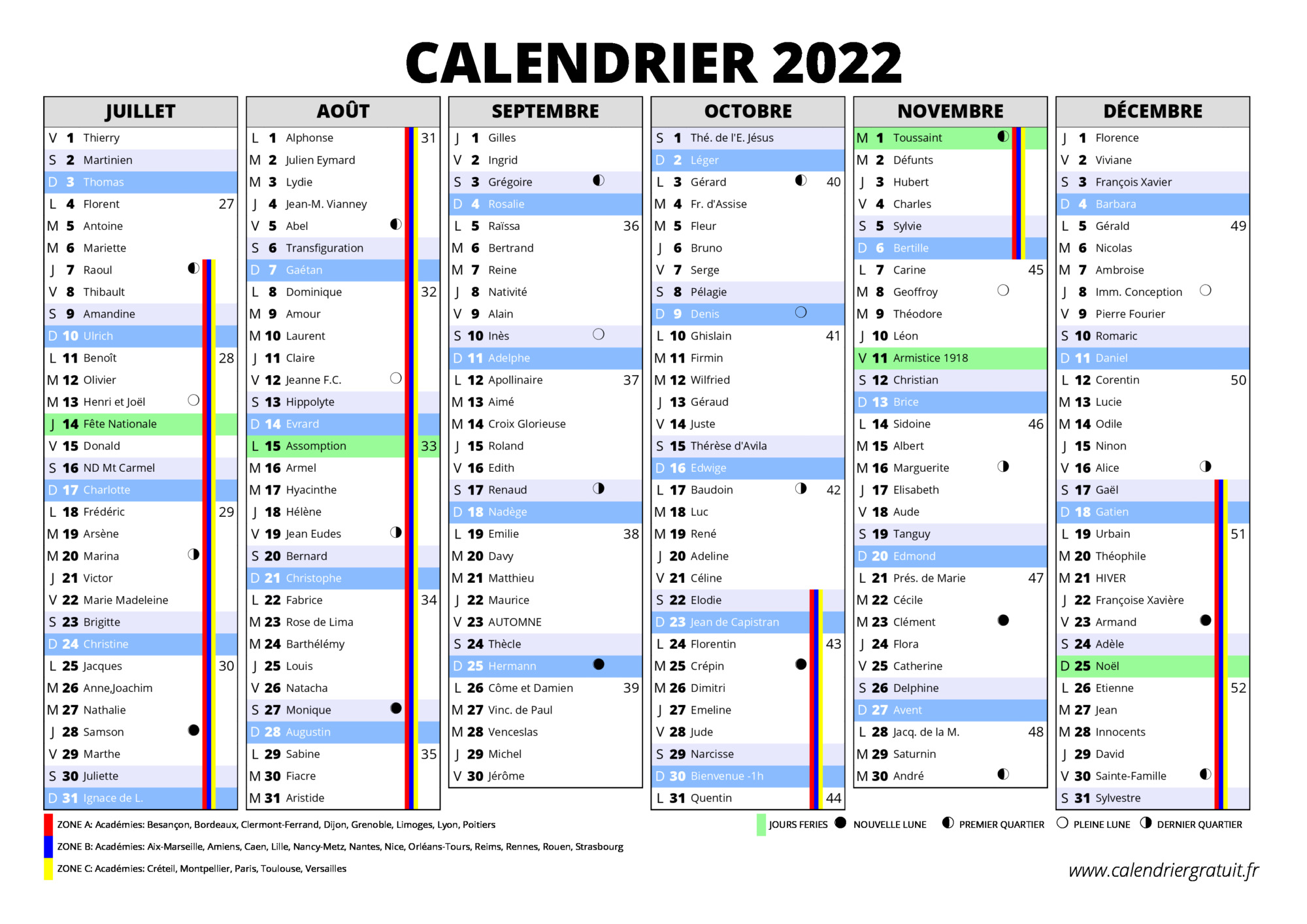 Calendrier Vip 2022 Calendrier 2022