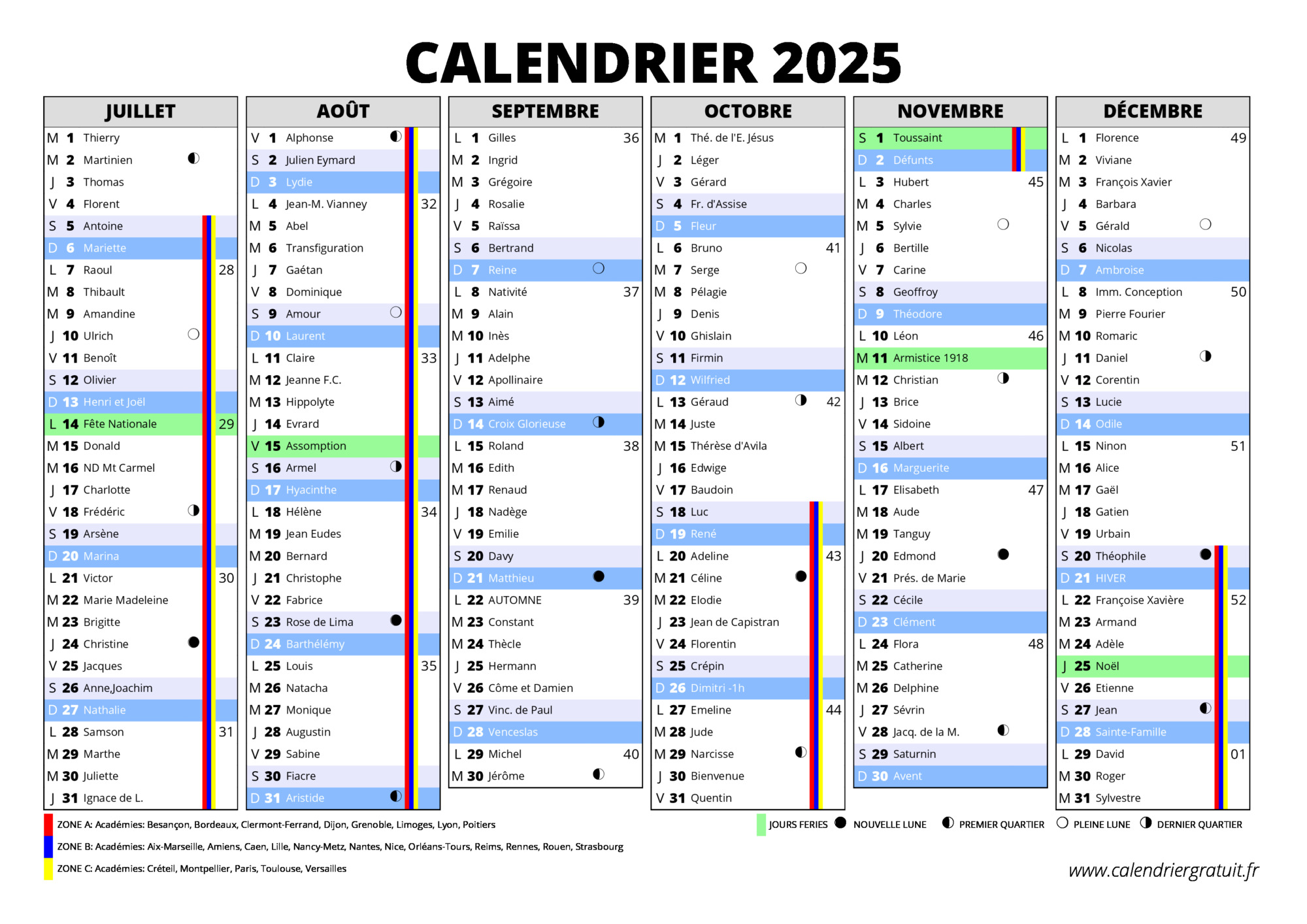 Planning mensuel (ancienne version)