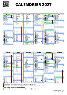 Calendrier classique (ancien modèle)