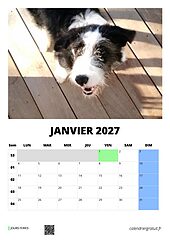 calendrier photo mensuel