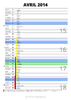 calendrier avril 2014 au format portrait pour prendre des notes