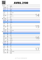 calendrier avril 2100 au format portrait pour prendre des notes