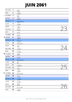 calendrier juin 2061 au format portrait pour prendre des notes