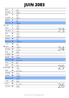 calendrier juin 2083 au format portrait pour prendre des notes