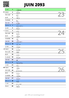 calendrier juin 2093 au format portrait pour prendre des notes
