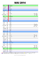 calendrier mai 2014 au format portrait pour prendre des notes