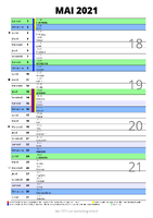 calendrier mai 2021 au format portrait pour prendre des notes