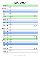 calendrier mai 2047 au format portrait pour prendre des notes