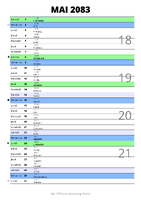 calendrier mai 2083 au format portrait pour prendre des notes