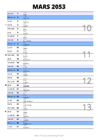 calendrier mars 2053 au format portrait pour prendre des notes