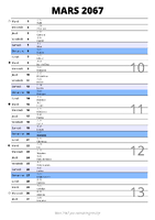 calendrier mars 2067 au format portrait pour prendre des notes