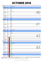 calendrier octobre 2016 au format portrait pour prendre des notes