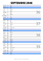 calendrier septembre 2046 au format portrait pour prendre des notes
