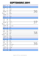 calendrier septembre 2091 au format portrait pour prendre des notes