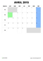 calendrier avril 2015 format portrait