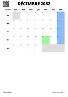 calendrier décembre 2082 calendrier décembre 2082 format portrait
