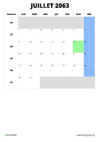 calendrier juillet 2063 calendrier juillet 2063 format portrait