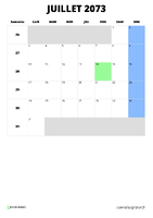 calendrier juillet 2073 calendrier juillet 2073 format portrait