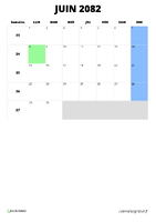 calendrier juin 2082 calendrier juin 2082 format portrait
