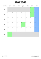 calendrier mai 2066 format portrait