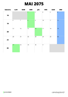 calendrier mai 2075 format portrait