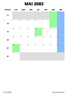 calendrier mai 2083 format portrait