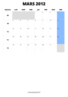 calendrier mars 2012 calendrier mars 2012 format portrait