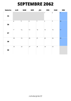 calendrier septembre 2062 calendrier septembre 2062 format portrait